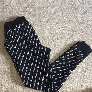 Black/White Medium Men’s Joggers/SweatPants